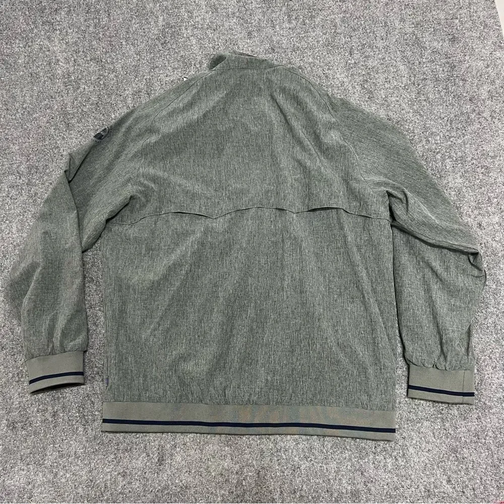 William Murray Golf Pebble Beach Golf Links Jacket XL Gray Full Zip Tartan Lined